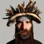 Placeholder: Mushroom shaman, full beard, portrait