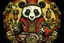 Placeholder: steampunk panda in moutai whiskeychinadesign