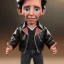 Placeholder: wide view young Fonz with black hair greaser figure doll 1982 (thumbs-up) (face) Forehead, fonzarelli, ((arnold's drive-in)) fonziE fonz