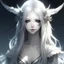 Placeholder: avatar of death girl beautiful white hair