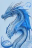 Placeholder: Line art of a blue dragon