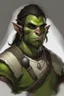 Placeholder: teen young half orc male