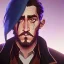 Placeholder: Portrait of a 30 year old warlock like Jake Gyllenhaal,Gandalf, Jack Sparrow, Sherlock Holmes and Mary Poppins