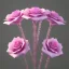 Placeholder:  Pink Crystal Rose Bouquet Flower