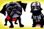 Placeholder: Darth vader as a pug. comic