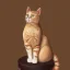 Placeholder: portrait of cat by da vinchi