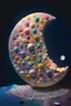 Placeholder: moon made of candy