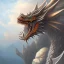 Placeholder: dragon full body sky background