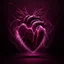 Placeholder: burgundy electric heart