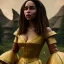 Placeholder: Full body, 3d render, kente scene, Emilia clarke, 1800's women style, 1800'hair style, 1800's women dress style, hyper realistic, octane render, unreal engine 5, 8k, palace background, uhd