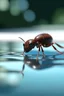 Placeholder: ant goes for a swim in the pool 8k