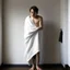 Placeholder: person, just after shower, whole body, no towel