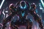 Placeholder: Machine with cyber mask in 8k solo leveling shadow artstyle, Crystal and Symbiote them, neon effect , magic circle, close picture, full body, apocalypse, intricate details, highly detailed, high details, detailed portrait, masterpiece,ultra detailed, ultra quality