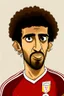 Placeholder: Abdullah Al-Saeed Egyptian football player ,cartoon 2d