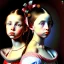 Placeholder: portrait of two girls Diego Velazquez style