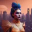 Placeholder: cosmic woman,highly detailed, hyper-detailed, beautifully color-coded, insane details, city scape ,Ultra realistic mad max scene. clown man, color smoke fog, waist up view, Wes Anderson style, happy, highly detailed, concept art, unreal engine 5, god rays, ray tracing, RTX, lumen lighting, ultra detail, volumetric lighting, 3d, finely drawn, high definition, high resolution.