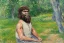 Placeholder: Impressionist caveman