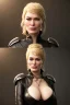 Placeholder: Cersei Lannister as evil dominatrix in black leather, busty, cleavage, curvy, lena headay, angry, stern look. character design by cory loftis, fenghua zhong, ryohei hase, ismail inceoglu and ruan jia. unreal engine 5, artistic lighting, highly detailed, photorealistic, fantasy