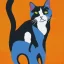 Placeholder: a cat picture in modern art style