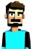 Placeholder: steve harvy with man face from roblox