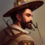 Placeholder: portrait,"Insanely detailed photograph of a western mustachioed crossbowman", charo detailed, sequenced Sombrero, detailed D20 flair, digital painting, artstation, concept art, smooth, sharp focus, illustration, art by artgerm and greg rutkowski and alphonse mucha, 8 k