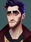 Placeholder: Portrait of a 30 year old strange gay warlock like Jake Gyllenhaal