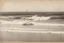 Placeholder: [VOYAGE ART DÉCO (1925)] landifornia: the beach at biarritz with surfing waves