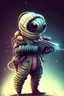 Placeholder: a cute worm, wearing sport suit, gun in hands digital art game style, digital art, high quality, fantasy look, heroic style, fully detailed,