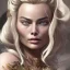 Placeholder: margot robbie face, long black hair, middle body, Unreal Engine 5, highly detailed, highest quality, digital painting, complex 3d render, unreal engine render, insane detail, intricate photograph quality, magnificent, majestic, highly intricate, Realistic photography, grand hall, wicked throne, holding scepter, crown of barbwire, dark color palette, metallic, highly detailed, highest quality, digital painting