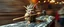 Placeholder: hårete gremlin artist player hurtig snegle med vind i håret på fest med stor slegge aker ned sklie av marmor malt av Rembrandt, motion blur background