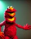 Placeholder: hybrid character, Elmo muppet head, real man body, human arms and hands, Shirt and tie, concept art, smooth, unreal engine 5, god lights, ray tracing, RTX, lumen lighting, ultra detail, volumetric lighting, 3d, finely drawn, high definition, 4k.