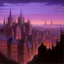 Placeholder: A light purple city in twilight painted by the Limbourg brothers