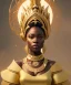 Placeholder: a fancy portrait of a snow african Queen by Greg Rutkowski, Sung Choi, Mitchell Mohrhauser, Maciej Kuciara, Johnson Ting, Maxim Verehin, Peter Konig, kente, 8k photorealistic, cinematic lighting, HD, high details, dramatic, atmosphereric, trending on artstation