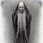 Placeholder: Russian Orthodox nosferatu long beard tentacles with long arms and a robe made a human faces