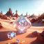 Placeholder: Glittering, 3d, crystal-like, surreal objects in a bright environment, desert, masterpiece, good quality, intricate details, high quality, best quality, 8k, in focus, sharp focus, DVD Screengrab, fantasy, sci-fi, cinematic, photorealism, octane render, frostbite, 8k, cinematic, unreal engine, bokeh, vray, houdini render, quixel megascans, arnold render, 8k uhd, raytracing, cgi, lumen reflections, cgsociety, ultra realistic, cinema4d, studio quality, highly detailed