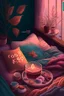 Placeholder: cozy vibes art tea