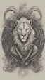 Placeholder: Imposant "LICHNER" family logo in unique new school tattoo flash style. Proud lioness in the middle of logo, Guarding Scorpion on the Top of logo, Grinning Virgo boy on left of logo, Smiling Sagittarius girl on right of the logo, on the bottom of logo Meticulous inscription "LICHNER" by unique futuristic typographic font. Overall Style of logo by Vectorcore, Masterpiece, futuristic, impressive, ultra detailed. Decorate with space colours, intricate elements of galaxies, nature, happiness