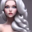 Placeholder: Snow white, beautiful, soft, long straight blonde hair