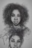 Placeholder: scribble portrait of Black woman, 8k resolution, r_drawings_rene, scribble, scribble drawing, scribble art, behance, rdrawings25, synthetic, hairy scribble fill, line draw, scribble sketch, , Vince low