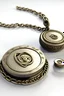 Placeholder: a ring attached to a chain. the ring has a seal on the top. The seal is made to imprint wax. The seal has a design with a D.
