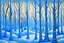 Placeholder: Winter trees elegant fantasy intricate art deco fantasy watercolor mystic Paul Klee Tim burton Yacek Yerka dee Nickerson snow winter cold season simple design