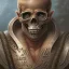 Placeholder: skull masked bodybuilder barbarian by gerald brom luis royo