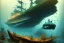 Placeholder: submarine forest landscape shipwreck diver wale