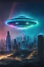 Placeholder: ufo rainbow, cité très futuriste ultra moderne, ufos fleet, intergalactic,angels