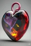Placeholder: Realistic heart made of glass