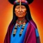 Placeholder: Full body portrait, painting, medium shot lady style of Hopi