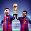 Placeholder: Lionel Messi und diego armando maradona halten gemeinsam in einem Stadion den Worldcup in der Hand, Fußball, stadion, viele menschen, perfect quality, argentinien, photography, central