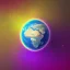 Placeholder: Earth floating in space like a trippy donut dripping highdetail soft coloring ultra hd