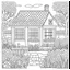 Placeholder: GARDEN HOUSE, "Secret Garden Retreat: Explore the charm of the Garden House, realistic, coloring page, only draw lines, coloring book, clean line art, wildlife-inspired, kid style, –no sketch, color, –ar 3:4, white background, minimalistic black lines, 8k, minimal black color, low level black colors, coloring page, use pure black and white colors, avoid thick black colors, thin black line art, avoid colors, perfect shape, perfect clear lines, clear edges, fill total edges, exact perfect edges,