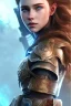 Placeholder: aloy forbidden west face, robotic armor, cristal brown eyes, portrait busty and face, light effects, particles, explosion fire,